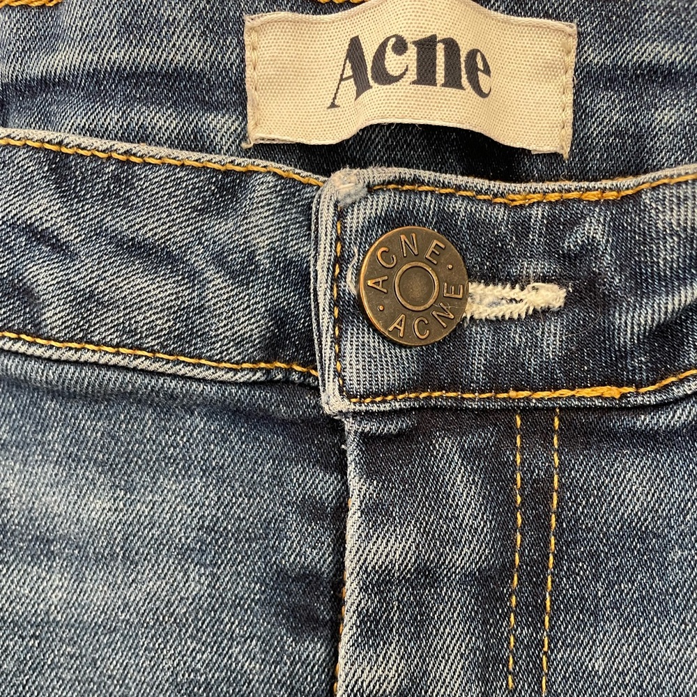 Acne Studios Flex Fresh Long Jeans Women’s Size 29/34 Tall Skinny Slim - Picture 3 of 10